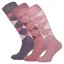Comodo Women's Tall Socks 3 Pack - Pink