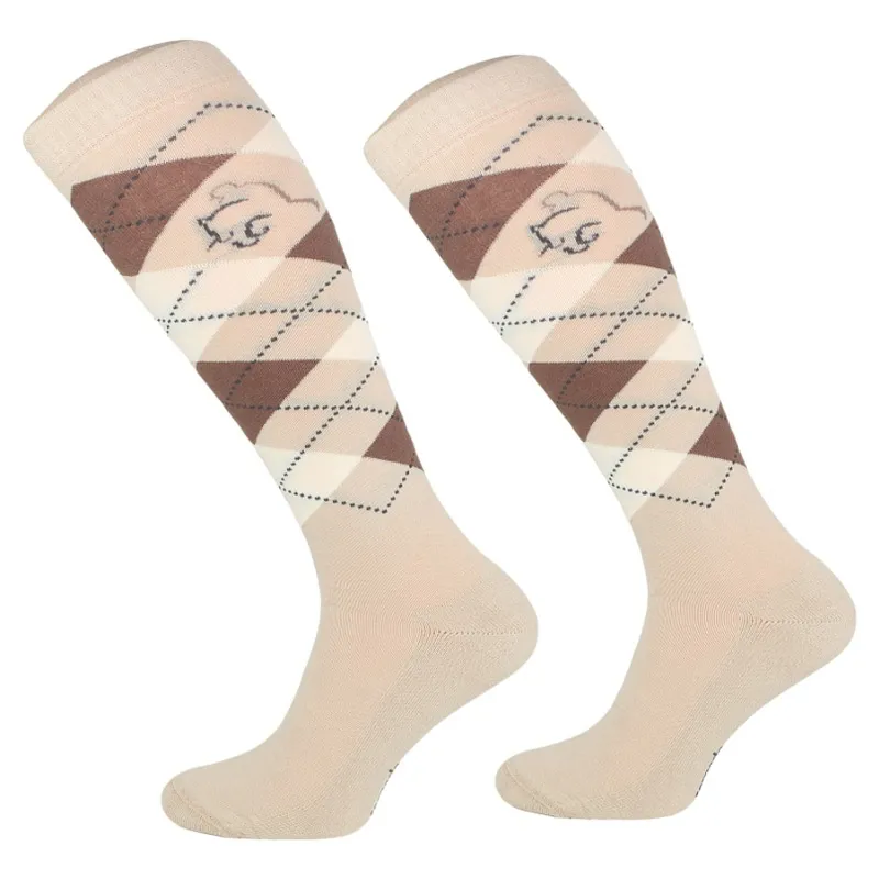 Comodo Soft Feel Youth Tall Riding Socks - Light Beige