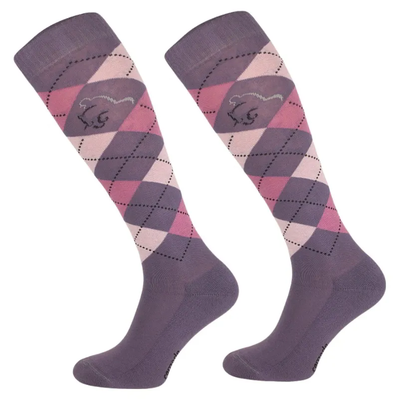 Comodo Soft Feel Junior Girls Tall Riding Socks - Violet Pink