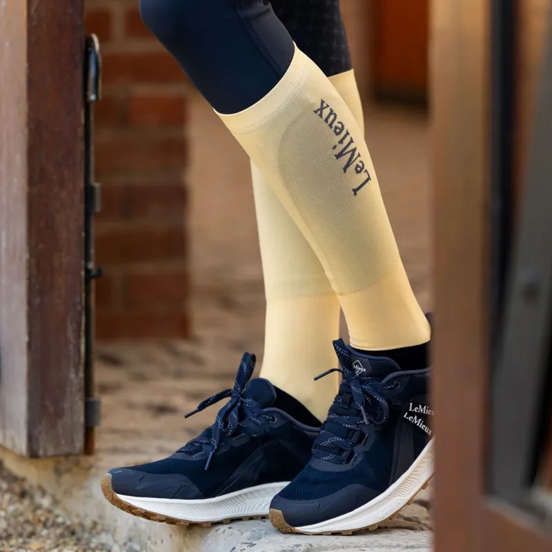LeMieux Junior Competition Riding Socks 2 Pack - Mimosa-3