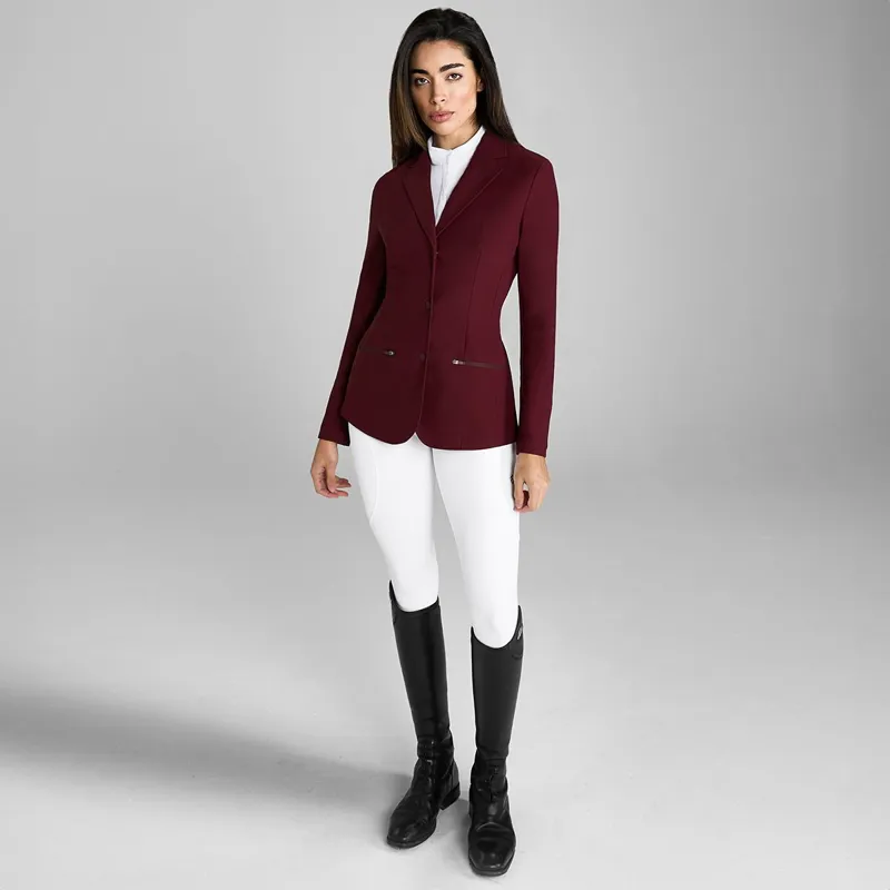 Aztec Diamond Womens Show Coat - Cherry-6