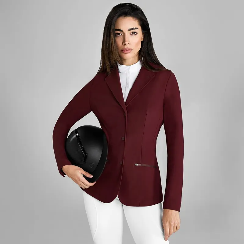 Aztec Diamond Womens Show Coat - Cherry-5
