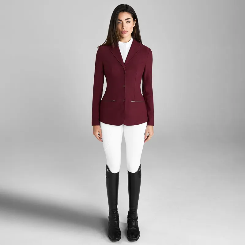 Aztec Diamond Womens Show Coat - Cherry-3