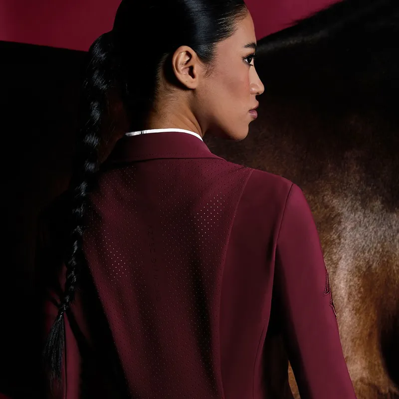 Aztec Diamond Womens Show Coat - Cherry-9