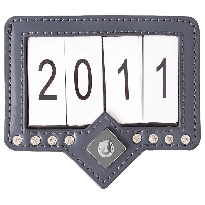 Imperial Riding Show n Glow Competition Number Holder - Dark Grey