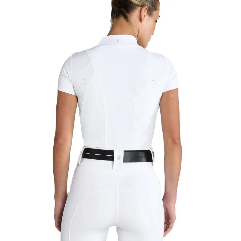Aztec Diamond Core Short Sleeve Womens Base Layer - White-1