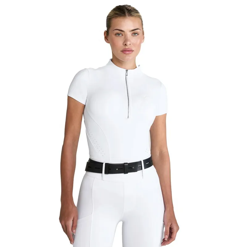 Aztec Diamond Core Short Sleeve Womens Base Layer - White-2