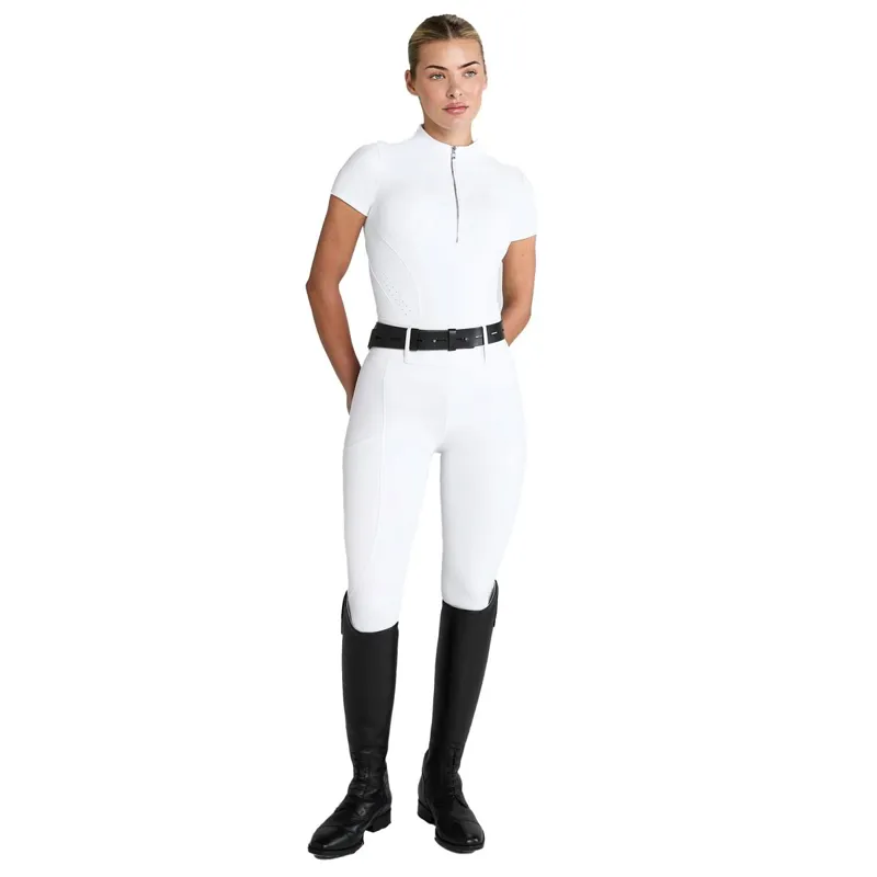 Aztec Diamond Core Short Sleeve Womens Base Layer - White-3