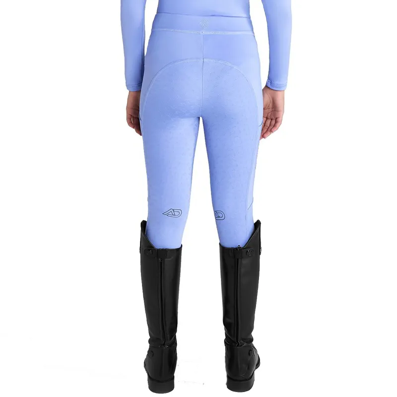 Aztec Diamond Young Rider Cosmic Full Grip Riding Tights Violet-1