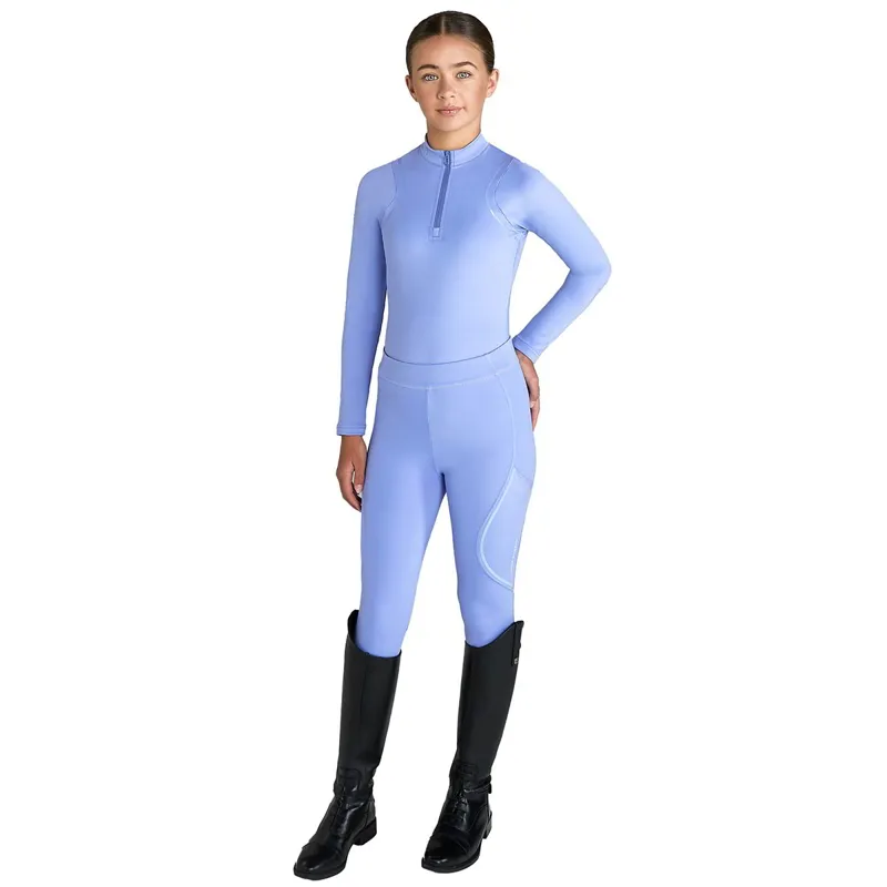 Aztec Diamond Young Rider Cosmic Full Grip Riding Tights Violet-4