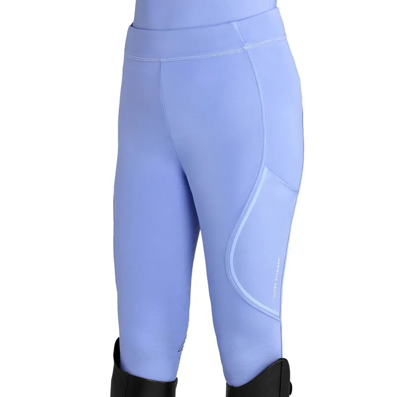 Aztec Diamond Young Rider Cosmic Full Grip Riding Tights Violet