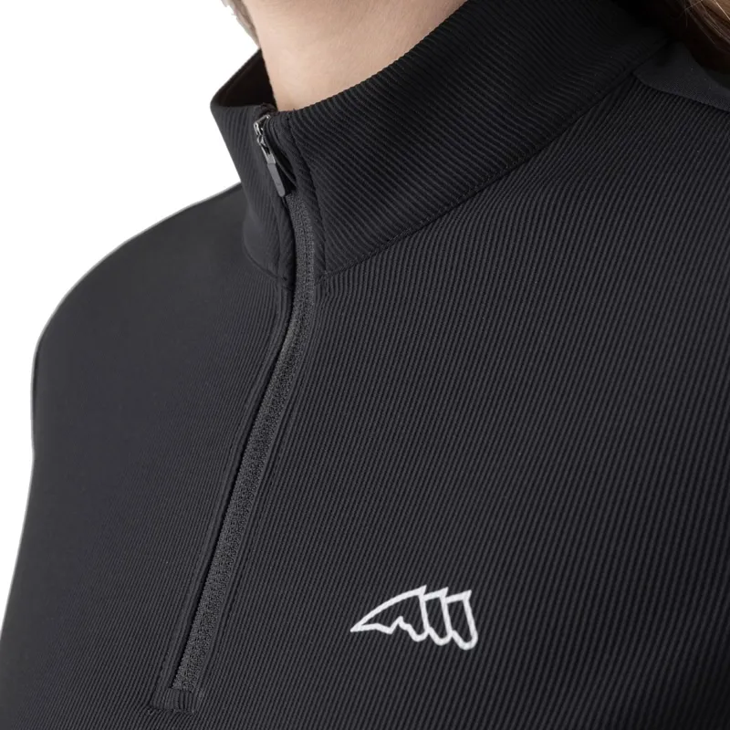 Equiline Costa Women's Half Zip Second Skin Top - Black-4