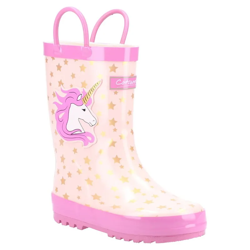 Cotswold Puddle Junior Rain Boots - Unicorn