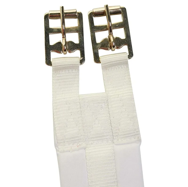 Rhinegold Cotton Padded Girth - White-1