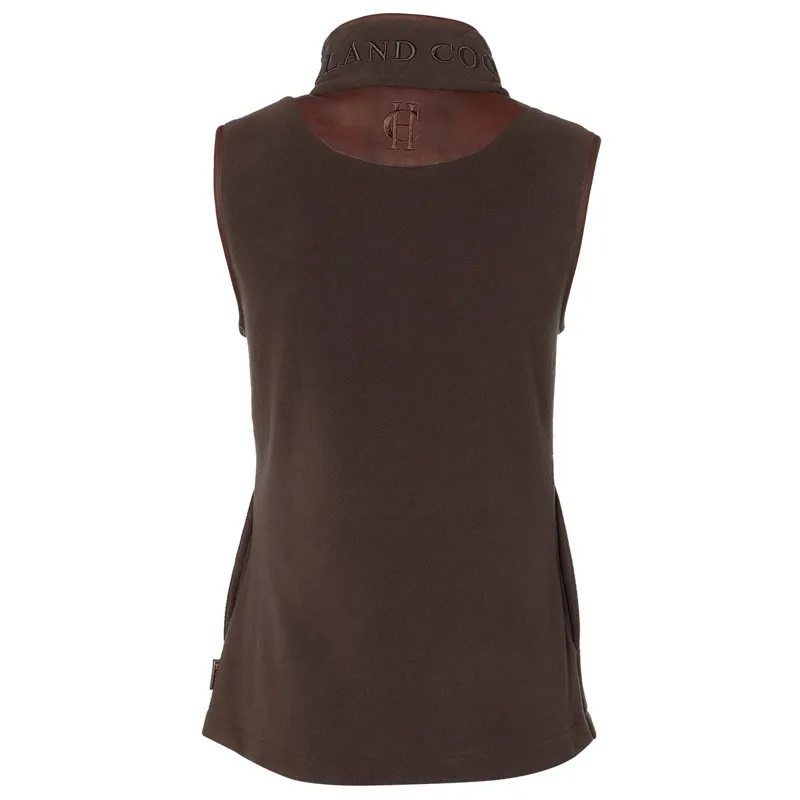 Holland Cooper Country Fleece Womens Vest - Chocolate-6