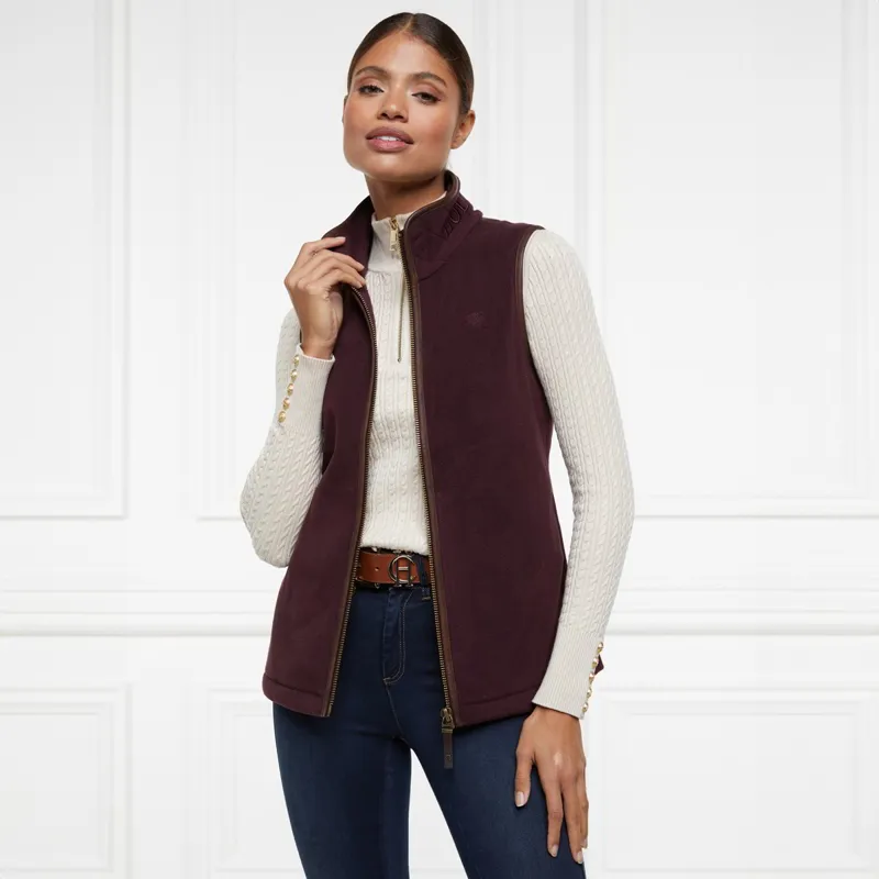 Holland Cooper Country Fleece Women's Vest - Mulberry