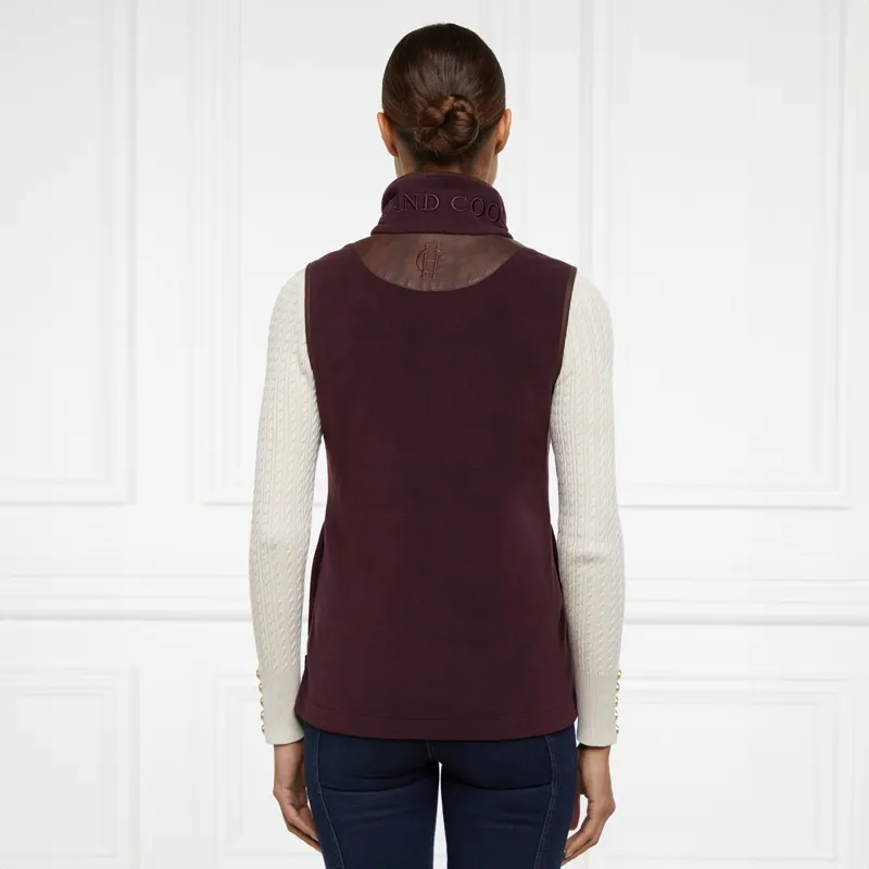 Holland Cooper Country Fleece Women's Vest - Mulberry-2