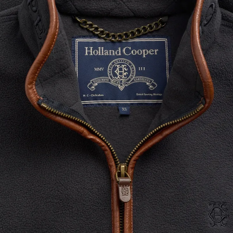 Holland Cooper Country Longline Fleece Women's Vest - Ink Navy-6