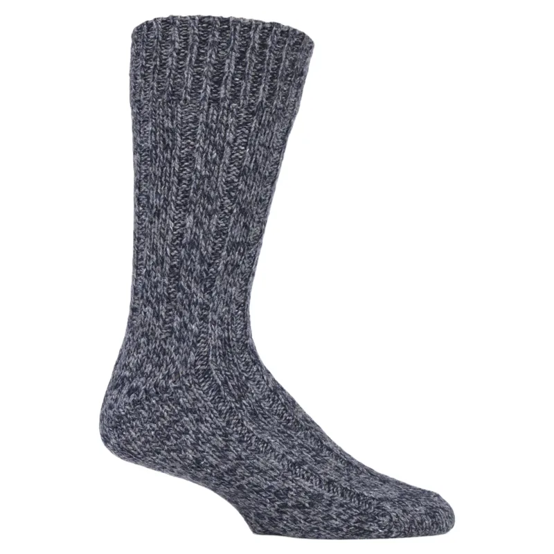 Country Pursuit Pennine Men's Wool Rich Hiking Socks - Grey/Navy