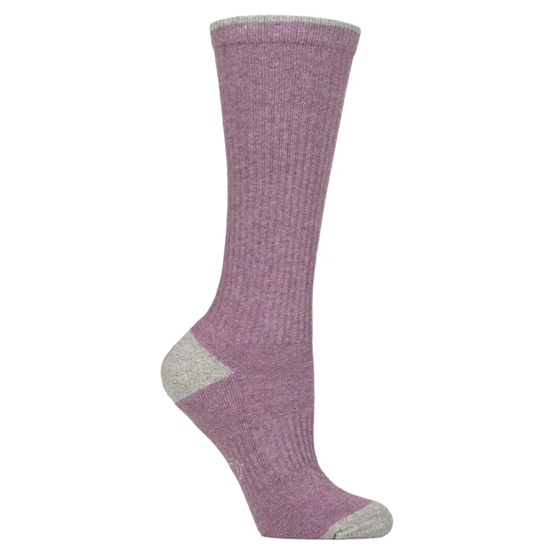 Country Pursuit Women's Water Resistant Tall Boot Socks - Pink/Grey