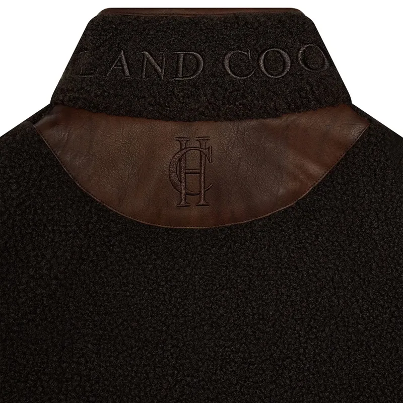 Holland Cooper Country Fleece Womens Vest - Chocolate Borg-11