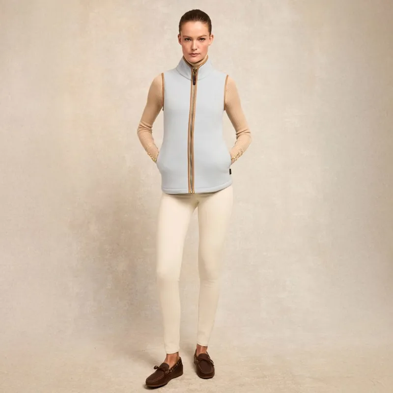 Holland Cooper Country Fleece Womens Vest - Pale Blue-8
