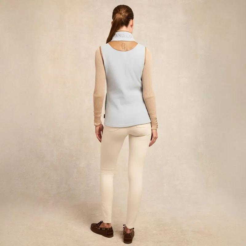 Holland Cooper Country Fleece Womens Vest - Pale Blue-10