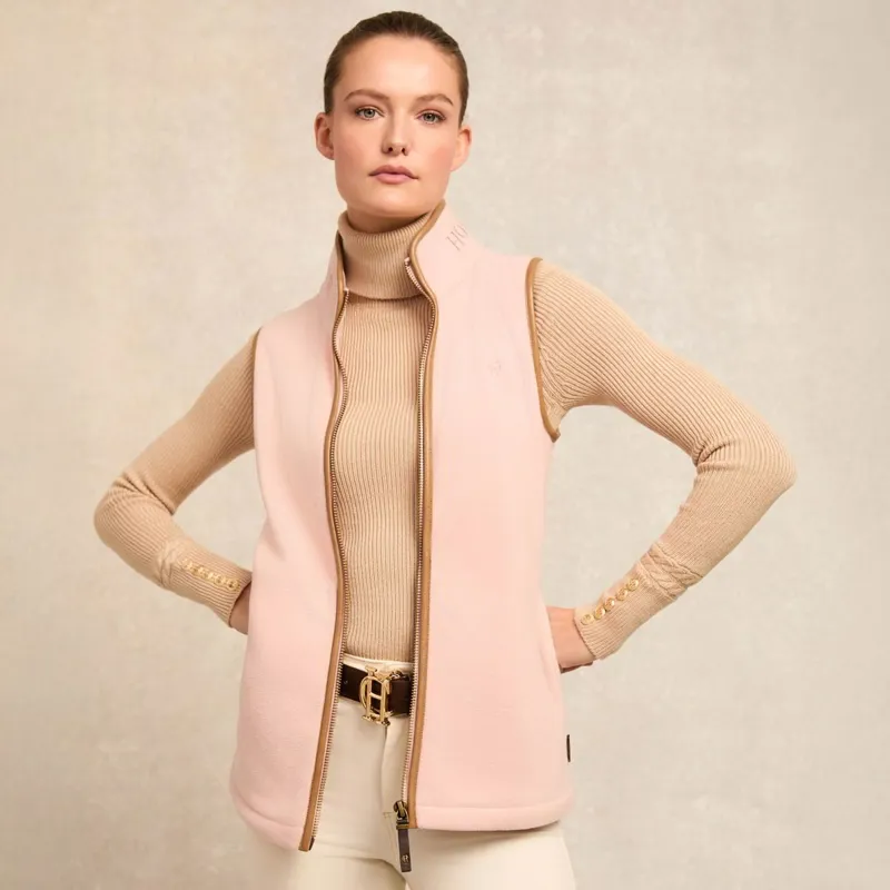 Holland Cooper Country Fleece Women's Vest - Soft Pink-3