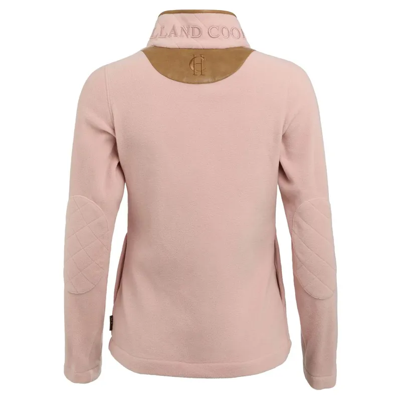 Holland Cooper Country Fleece Half Zip Ladies Pullover - Soft Pink-5