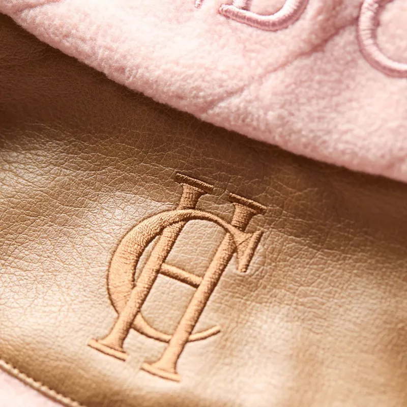Holland Cooper Country Fleece Half Zip Ladies Pullover - Soft Pink-6