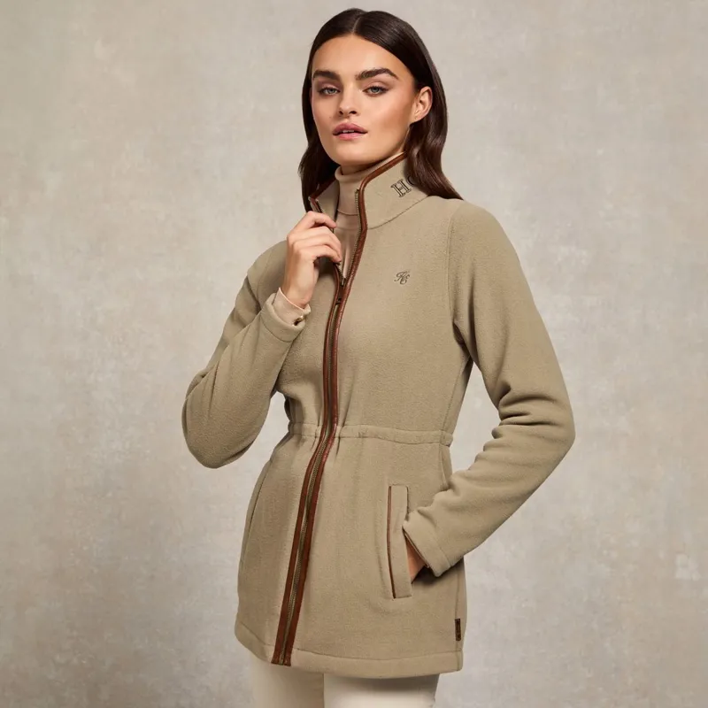 Holland Cooper Longline Country Fleece Womens Jacket - Sage