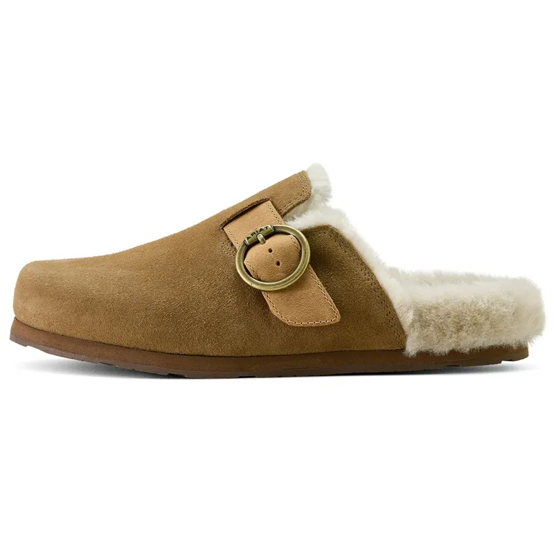 Ariat Country Sherpa Women's Mules - Ranch Brown Suede-5
