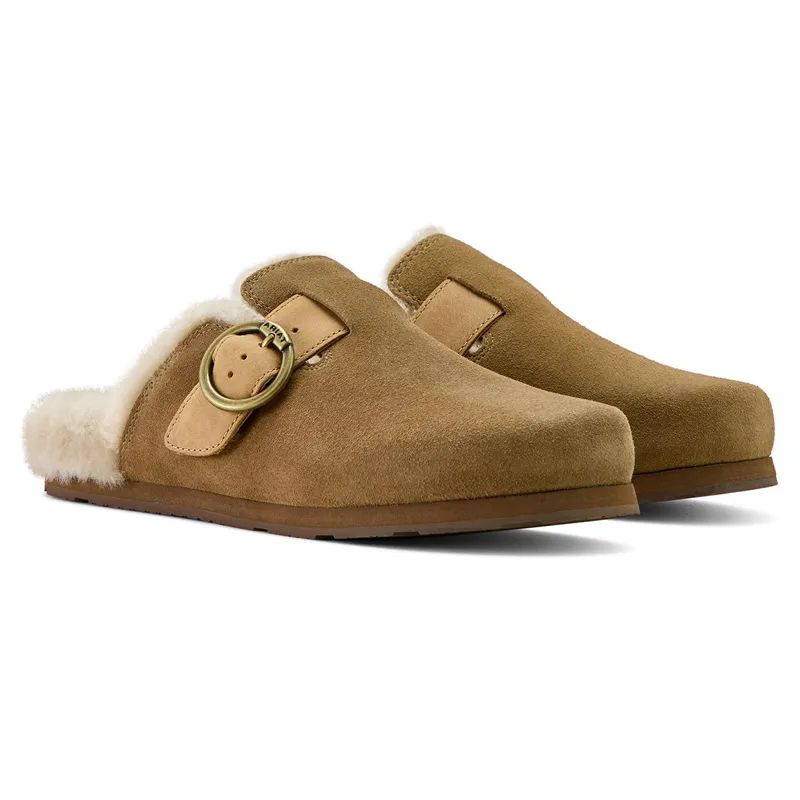 Ariat Country Sherpa Women's Mules - Ranch Brown Suede-4