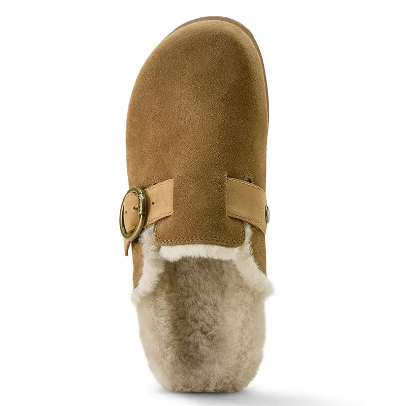 Ariat Country Sherpa Women's Mules - Ranch Brown Suede-1