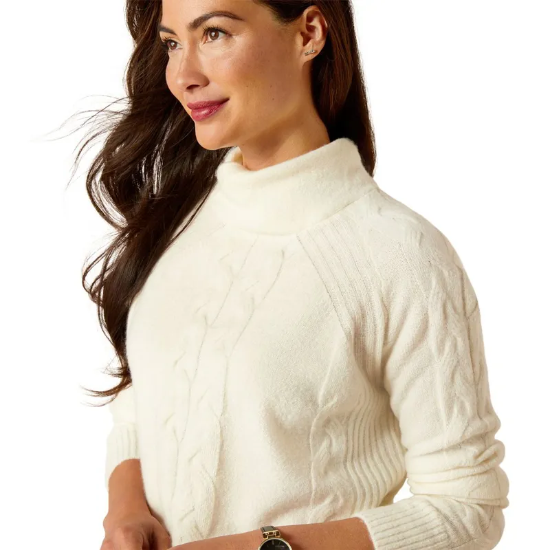 Ariat Country Novato Ladies Sweater - Vanilla Ice-2