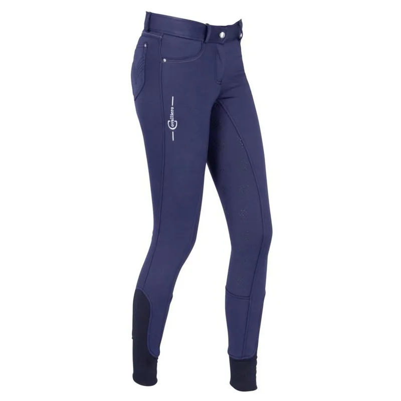 Covalliero Morzine Full Grip Women's Softshell Breeches - Navy
