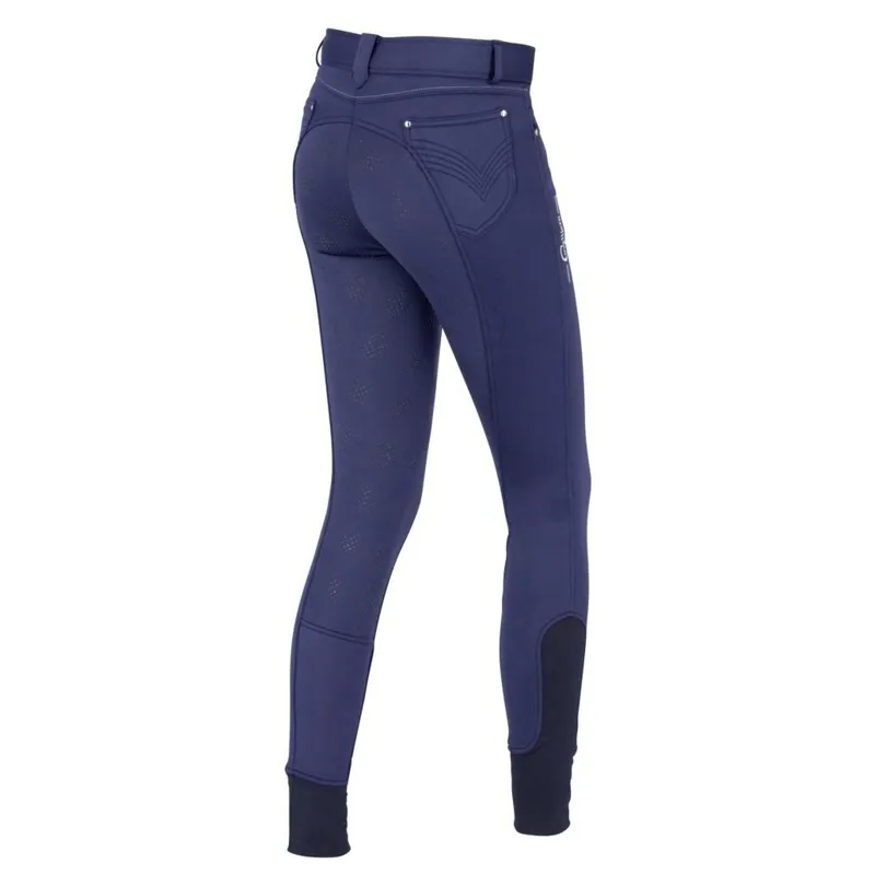 Covalliero Morzine Full Grip Women's Softshell Breeches - Navy-1
