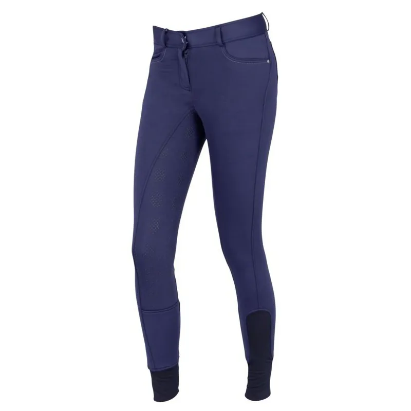 Covalliero Morzine Full Grip Women's Softshell Breeches - Navy-2