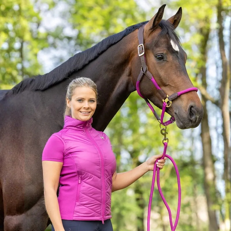 Covalliero Combi Womens Quilted Vest - Light Berry-6