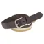 Covalliero Stretch Tri-Color Belt - Milky Chocolate/White/Beige