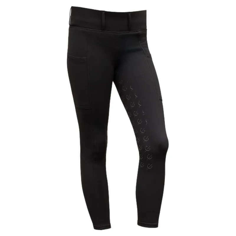 Covalliero Full Grip Junior Riding Tights - Black-2