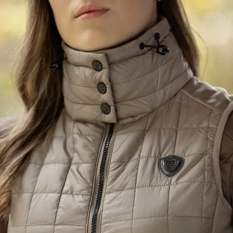 Covalliero Combi Ladies Hybrid Vest - Taupe-4