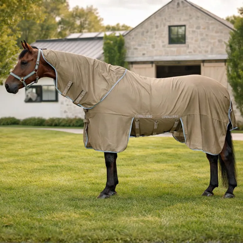 Covalliero Detach A Neck Fly Sheet - Walnut