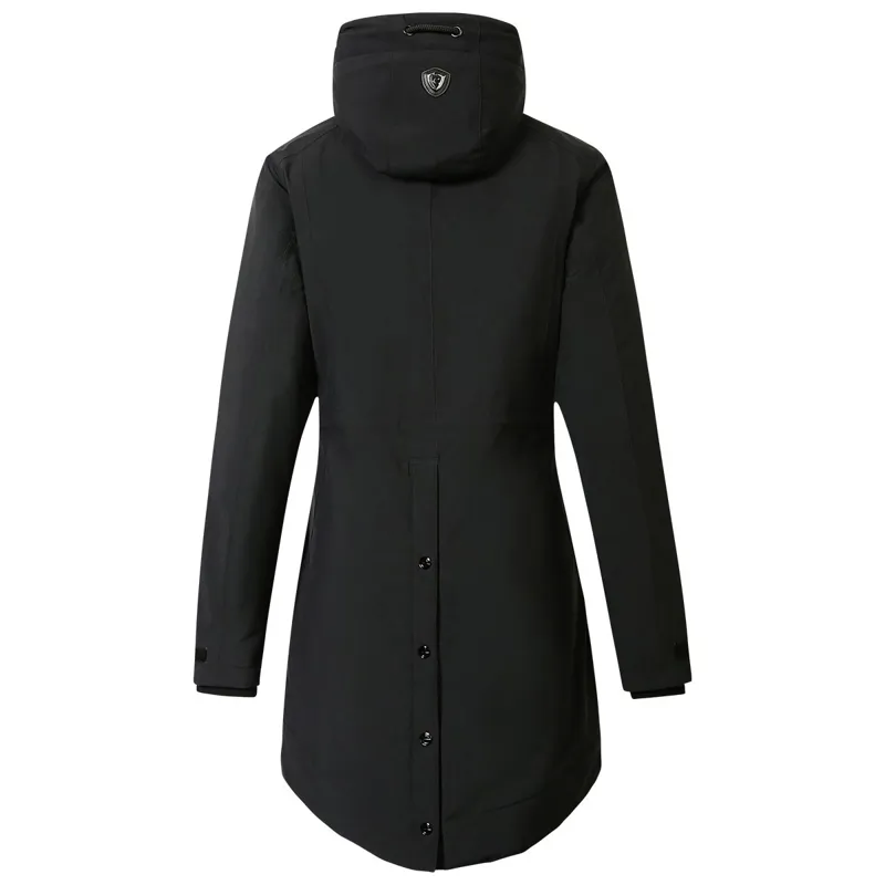Covalliero Womens Long Parka Jacket - Black-1