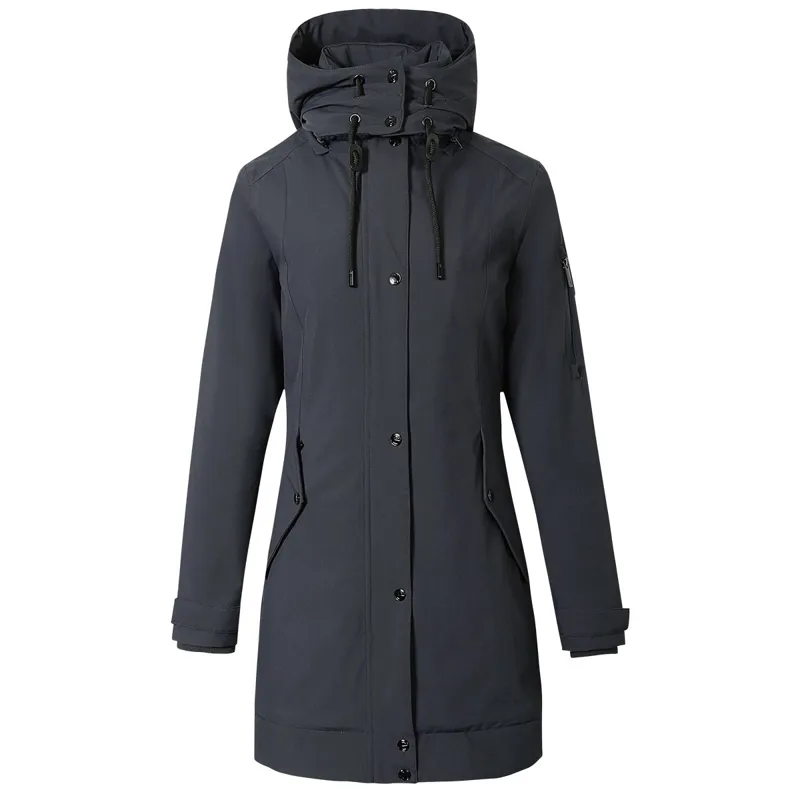 Covalliero Women's Long Parka - Dark Navy