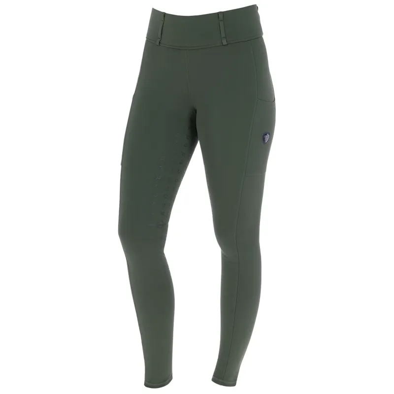 Covalliero Full Grip Women's Riding Tights - Opal Green
