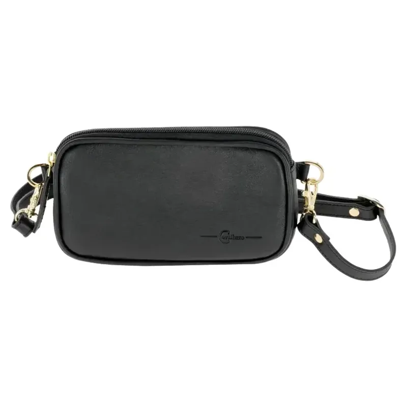 Covalliero Leather Waist Bag - Black