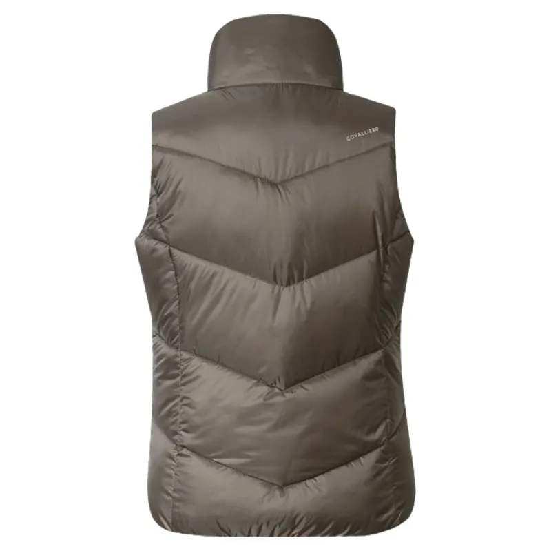 Covalliero Padded Womens Vest - Milky Chocolate-1