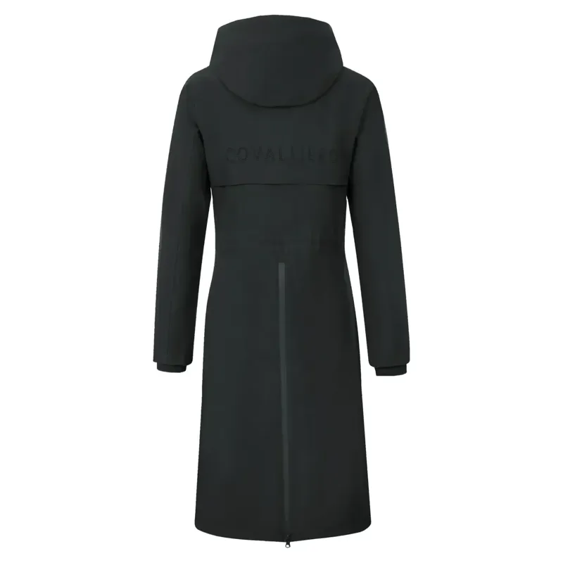 Covalliero Waterproof Women's Long Raincoat - Black-1