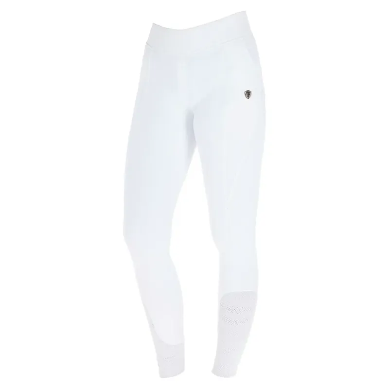 Covalliero Summer Full Grip Women's Riding Tights - White